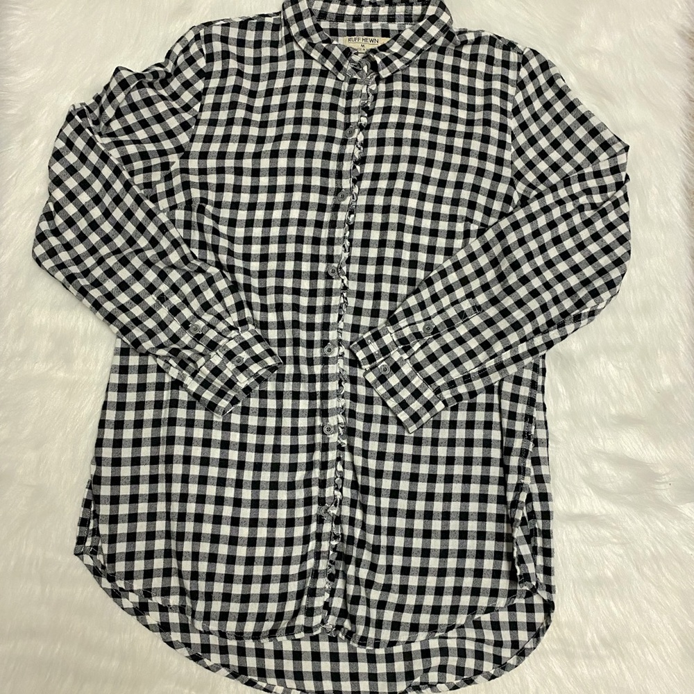 Ruff Hewn Buffalo Check Button down top